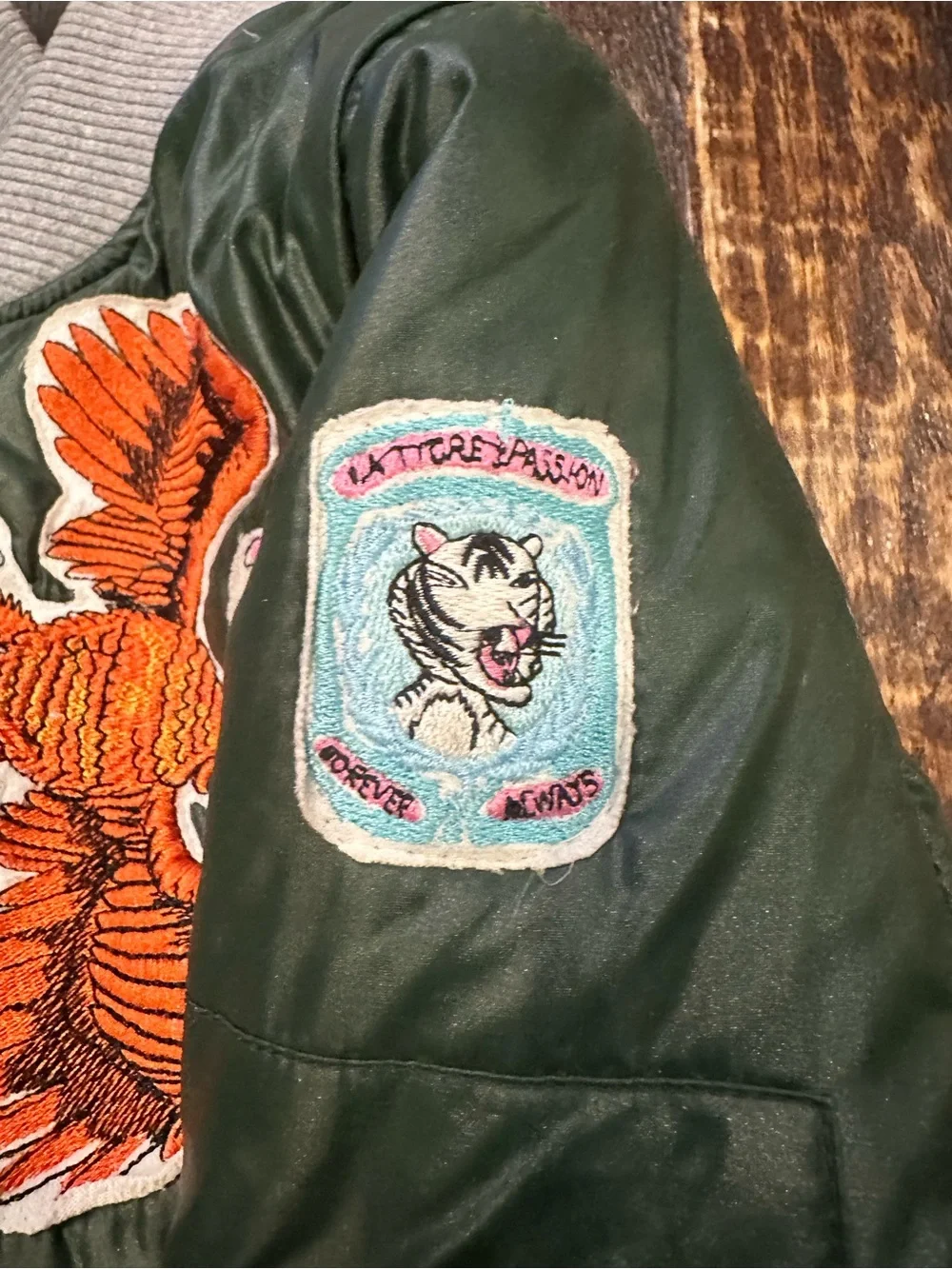 Custo Barcelona Purple Patch Label kids bomber with patch Accents